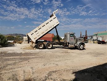 Mined ore to stockpile