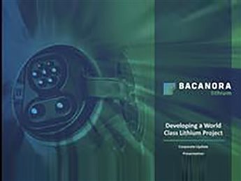 Bacanora Corporate Update